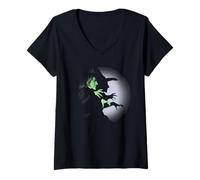Donna The Wizard of Oz Wicked Witch Spotlight Maglietta con Collo a V