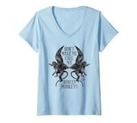 Donna The Wizard of Oz Winged Monkeys Maglietta con Collo a V