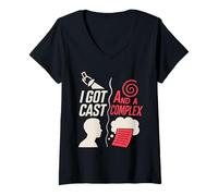 Donna Theatre Kid Drama Club Teatro Musicale Nerd Regalo Maglietta con Collo a V