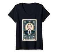 Donna Theodore Roosevelt Maglietta con Collo a V