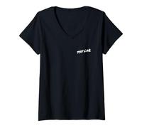Donna They Live Movie Logo Police Reveal Front And Back Maglietta con Collo a V