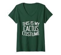 Donna This Is My Cactus Costume Questo è Il Mio Costume da Cactus Maglietta con Collo a V