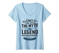 Donna This Uncle Is The Man The Myth The Legend 100% Authentic One Maglietta con Collo a V