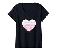 Donna Thy Word Have I Hid in Mine Heart - Psalm 119:11 Women Girls Maglietta con Collo a V