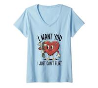 Donna Ti Voglio Non Posso flirtare Maglietta con Collo a V