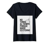 Donna Tiempo Maglietta con Collo a V