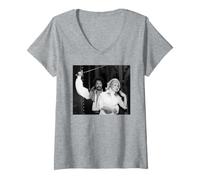 Donna Tim Curry E Pamela Stephenson Pirati di Penzance 1982 Maglietta con Collo a V