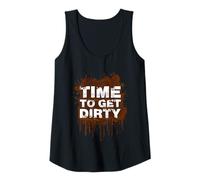 Donna Time to Get Dirty Muddy Race Mud Run Canotta