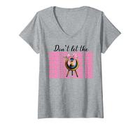 Donna Tiro con l'arco Ragazza Mamma Arciere Non lasciate che la coda di cavallo ingannare Maglietta con Collo a V