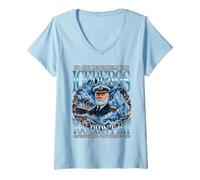 Donna Titanic Captain Smith Iceberg Divertente Iceberg Citazione Maglietta con Collo a V
