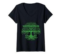 Donna Today Is A Blessing Inspirational Quotes Albero Motivazionale Maglietta con Collo a V