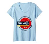 Donna Tokyo Life Must Go On Maglietta con Collo a V