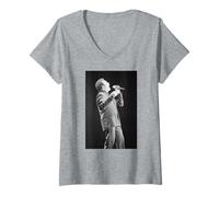Donna Tom Jones Live Ricarica Era A Cardiff 1998 Maglietta con Collo a V