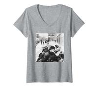 Donna Tommy Cooper Magic Prop - Cappello da Comico Collezione 1973 Maglietta con Collo a V