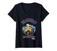 Donna Tonka Wilderness Adventure Maglietta con Collo a V