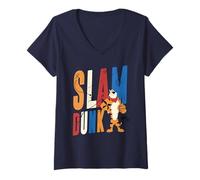 Donna Tony The Tiger Basket Slam Dunk Frosted Flakes Cereali Maglietta con Collo a V