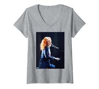 Donna Tori Amos Live Pre Little Terremoti Era Maglietta con Collo a V