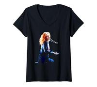 Donna Tori Amos Pre Little Terremoti Era Live Maglietta con Collo a V