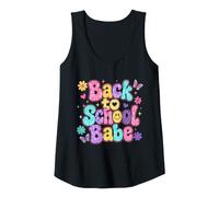 Donna Torna a Scuola Babe Retro Groovy Carino Daisy Butterfly Canotta