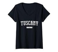 Donna Toscana Italia Maglietta con Collo a V