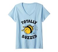 Donna Totally Buzzed Bee Maglietta con Collo a V