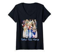 Donna Totus Tuus Maria Totalmente tua cattolica JPII Madre Maria Maglietta con Collo a V