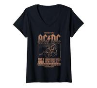Donna Tour AC/DC Madison Square Garden 1981 Maglietta con Collo a V