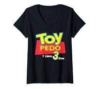 Donna Toy Pedo Y Llevo Tres Dias Funny Mexican Drinking Maglietta con Collo a V