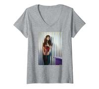 Donna Tracy Bonham Alt Rock Madre Madre Michael Grecco Maglietta con Collo a V