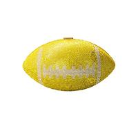 Donna Trade European and American Water Cena Bag Rugby Rubber Banchetto Abito con tasche 48, giallo., taglia unica