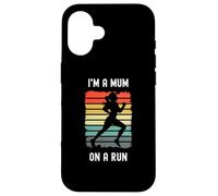 Donna Trail Runner I'm a Mum On A Run Donne Mamme Madri Custodia per iPhone 16