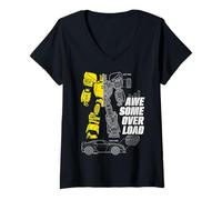 Donna Transformers Awe Some Overload Maglietta con Collo a V