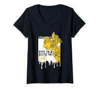 Donna Transformers Bumblebee More Than Meets The Eye Maglietta con Collo a V