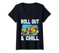 Donna Transformers Bumblebee Roll out And Chill Maglietta con Collo a V