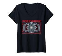 Donna Transformers Matrix of Leadership Maglietta con Collo a V