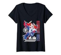 Donna Transformers Optimus Prime Team Autobots Gen 1 Maglietta con Collo a V