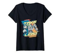 Donna Transformers Take The Lead Maglietta con Collo a V