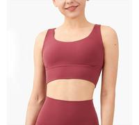 Donna Traspirante Yoga senza Maniche Top Corto Cami Reggiseno Sport Indossare