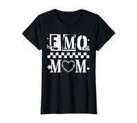 Donna Trendy Apparel Mother's Day Emo Mom Alternative Stencil Font Maglietta