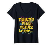 Donna Trentacinque 35 Anni Dopo 35 ° Festa di Compleanno Meme Divertente Maglietta con Collo a V