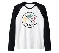Donna Triathlon Maglia con Maniche Raglan