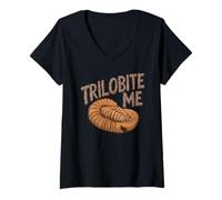 Donna Trilobite Me - Di quarzo, conosci il tuo scist! Maglietta con Collo a V