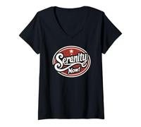 Donna Trinity Love Clothing Co. Serenity Now Maglietta con Collo a V