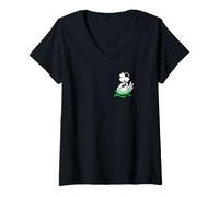 Donna Trinity Love Clothing Co. Zero Fortuna Dato Design Trifoglio Maglietta con Collo a V