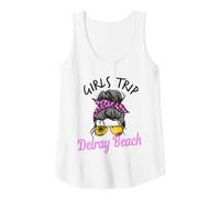 Donna Trip Delray Beach - Chignon da Donna con Capelli disordinati Canotta