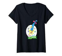 Donna Trolls Egg-Cited for Easter Maglietta con Collo a V