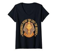 Donna Truluminati Inside You Lives The Universe Maglietta con Collo a V