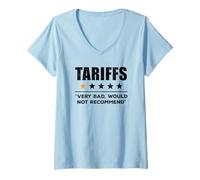 Donna Trump Tariff USA non consiglierebbe tariffe divertenti Maglietta con Collo a V