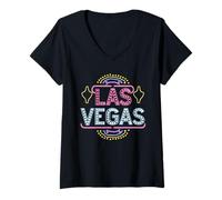 Donna Tshirt di Las Vegas Uomini Donne Las Vegas Baby Souvenir Maglietta con Collo a V