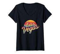 Donna Tshirt di Las Vegas Uomini Donne Las Vegas Baby Souvenir Maglietta con Collo a V